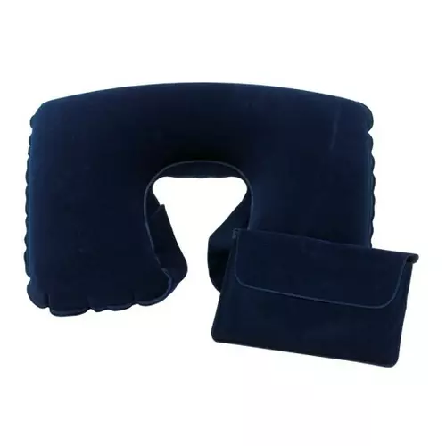 Подушка дорожная надувная COMFORTABLE в чехле, ПВХ (PVC) Time