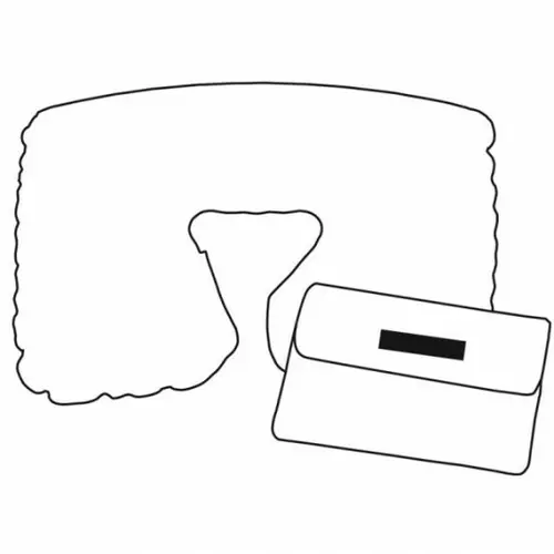 Подушка дорожная надувная COMFORTABLE в чехле, ПВХ (PVC) 2