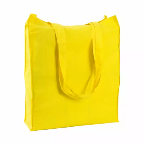 Сумка хлопковая с боковыми вставками BELLADONNA, 35х10х41 см, 160 гр/м² с ручками длиной 70 см для шопинга Time