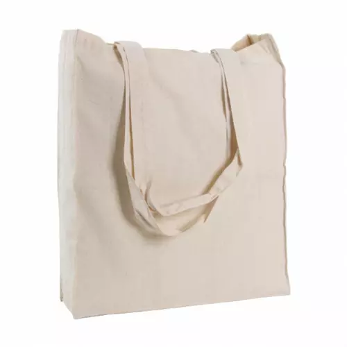 Сумка хлопковая с боковыми вставками BELLADONNA, 35х10х41 см, 160 гр/м² с ручками длиной 70 см для шопинга Time