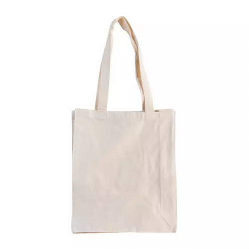 Сумка хлопковая с боковыми вставками BELLADONNA, 35х10х41 см, 160 гр/м² с ручками длиной 70 см для шопинга 2