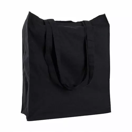 Сумка хлопковая с боковыми вставками BELLADONNA, 35х10х41 см, 160 гр/м² с ручками длиной 70 см для шопинга Time