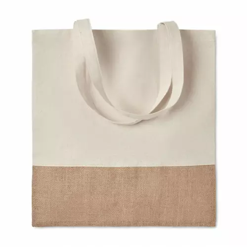 Сумка господарська INDIA TOTE з довгими ручками, бавовна 160 г/м², розмір 38х41 см Time