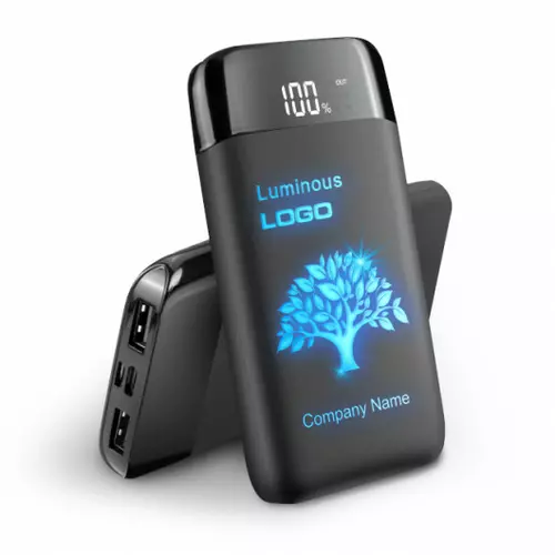 Зарядний пристрій (powerbank) LUMIER на 8000 mAh з підсвіткою логотипу 2
