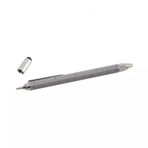 Ручка багатофункціональна Multi-tool 5в1 із стилусом, ватерпасом, викруткою, лінійкою 2