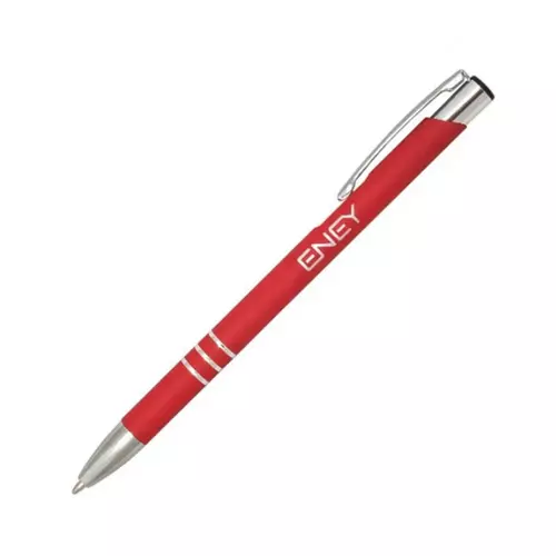 Ручка металлическая TRINA SLIM soft touch с возможностью нанесения зеркальной гравировки 2