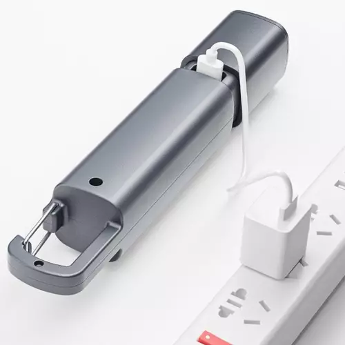 Фонарик аккумуляторный 2в1 TheGeneral Orion с боковым COB light и карабином 7