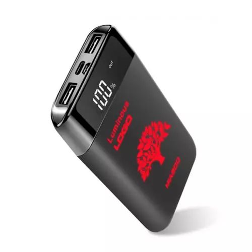 Зарядний пристрій (powerbank) LUMIER на 8000 mAh з підсвіткою логотипу 2