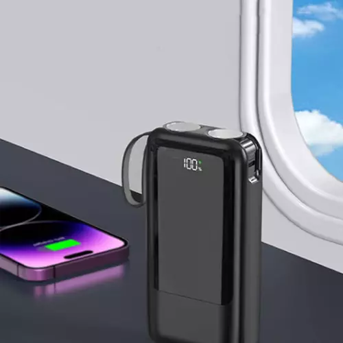 Зарядний пристрій (powerbank) GELIOS на 20000 mAh зі швидкою зарядкою, лихтариком та ріменцем 7