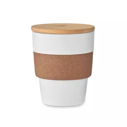 Стакан с крышкой GALAO 300 мл, переработанный полипропилен Time