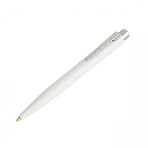 Ручка кулькова пластикова AGATA з срібними елементами Time