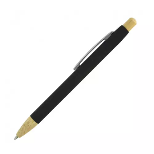 ALURA, Ручка з софт-тач покриттям та бамбуковими елементами, метал Time