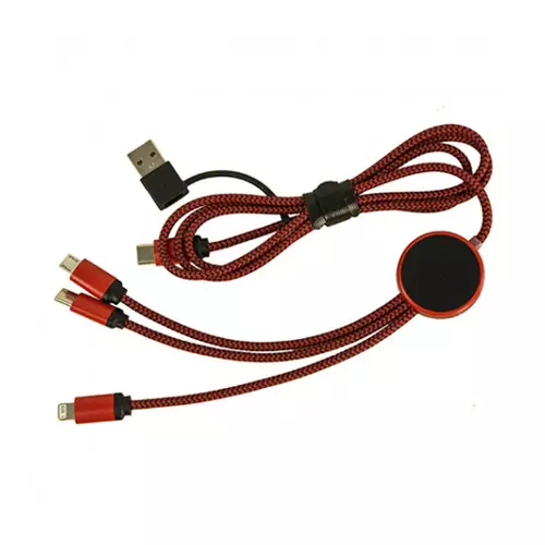 Дата кабель PULSE з підсвіткою лого 3 в 1, 120 см 2