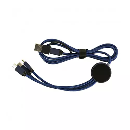 Дата кабель PULSE з підсвіткою лого 3 в 1, 120 см 2