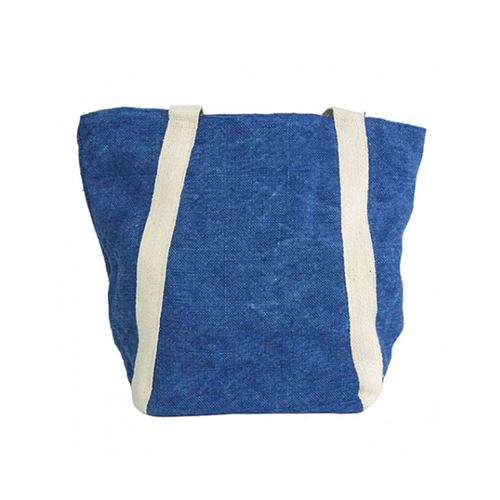 JEANA, Cумка з джуту з білими ручками 41х33х16,5 см 3