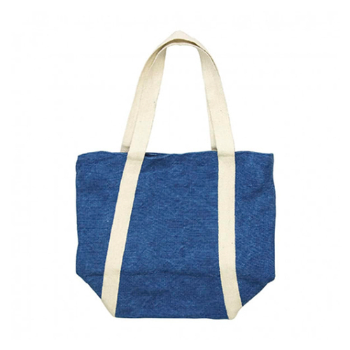 JEANA, Cумка з джуту з білими ручками 41х33х16,5 см 4