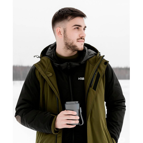 Термокружка  Line Art Comfy, 380 мл сталева, вакуумна 6