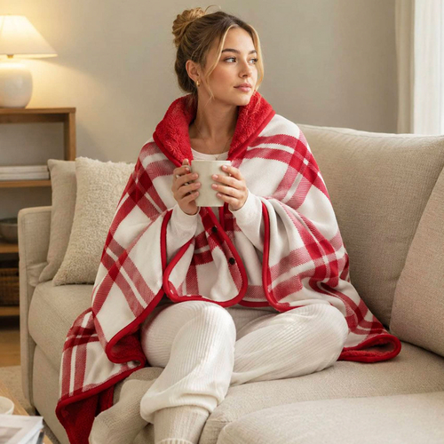 Плед-пончо флісовий Soft Me Poncho M 70х140см 6