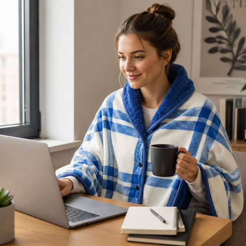 Плед-пончо флисовый Soft Me Poncho M 70х140см 6
