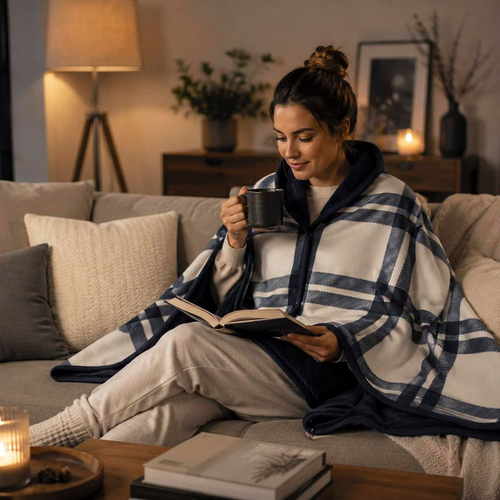 Плед-пончо флисовый Soft Me Poncho M 70х140см 6